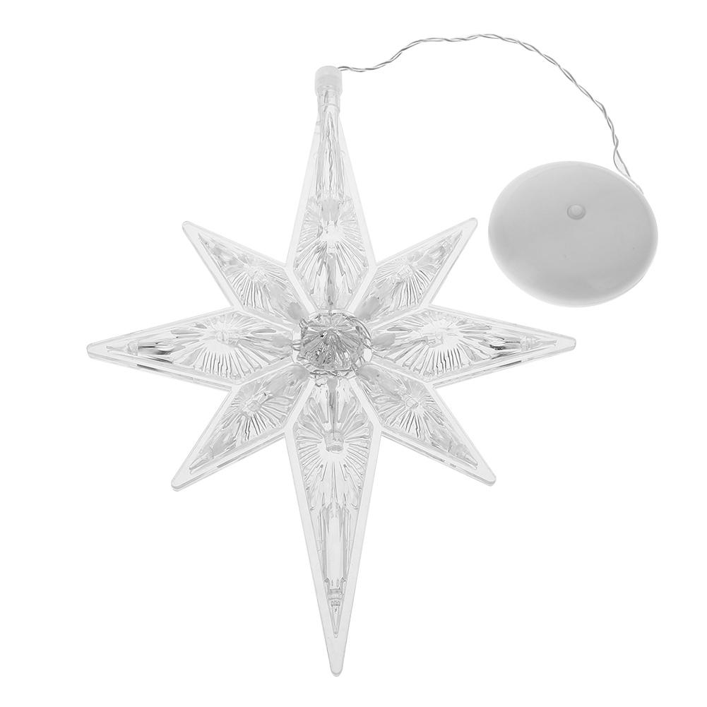 

3 шт. в упаковке, рождественский светильник для украшения окна, работающий от батареек, подвесной светильник на присоске, рождественские подарки для дома и вечеринок