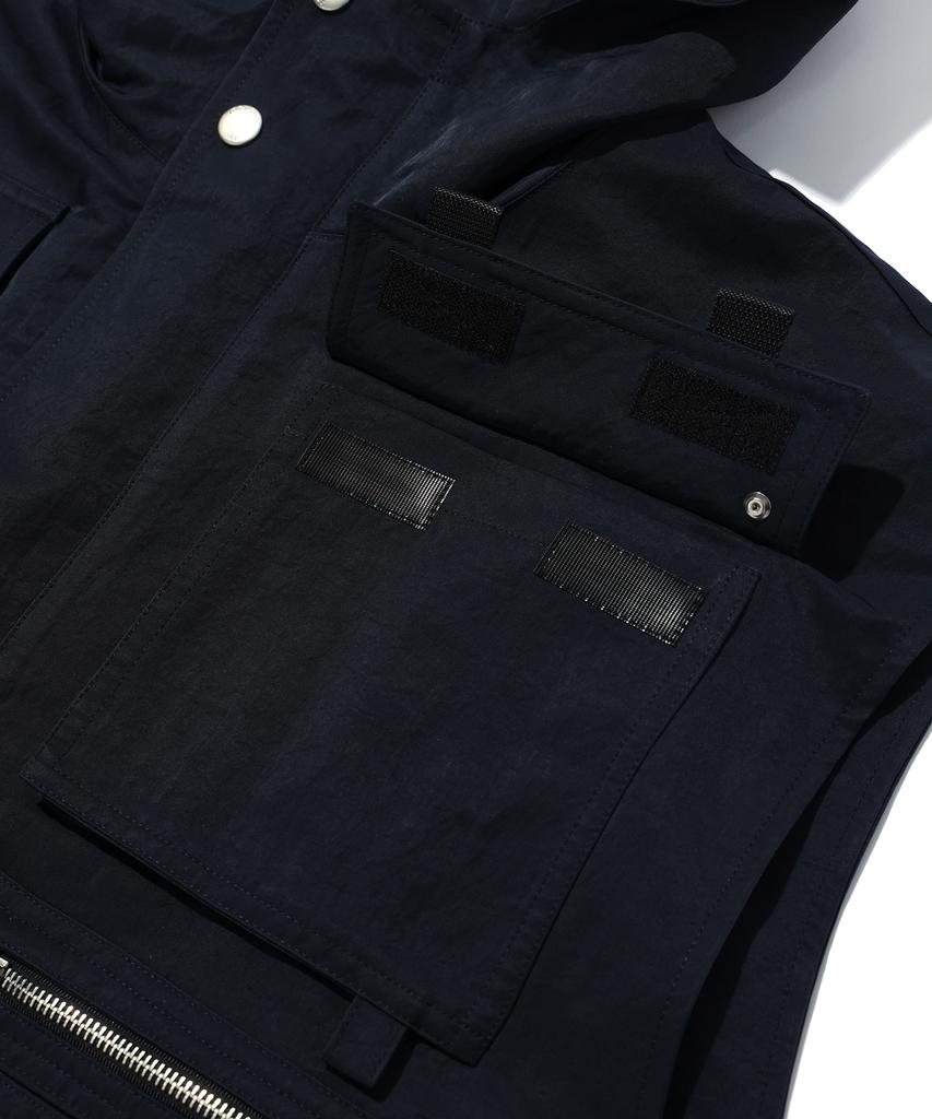 Iey Nylon Multi Vest Navy