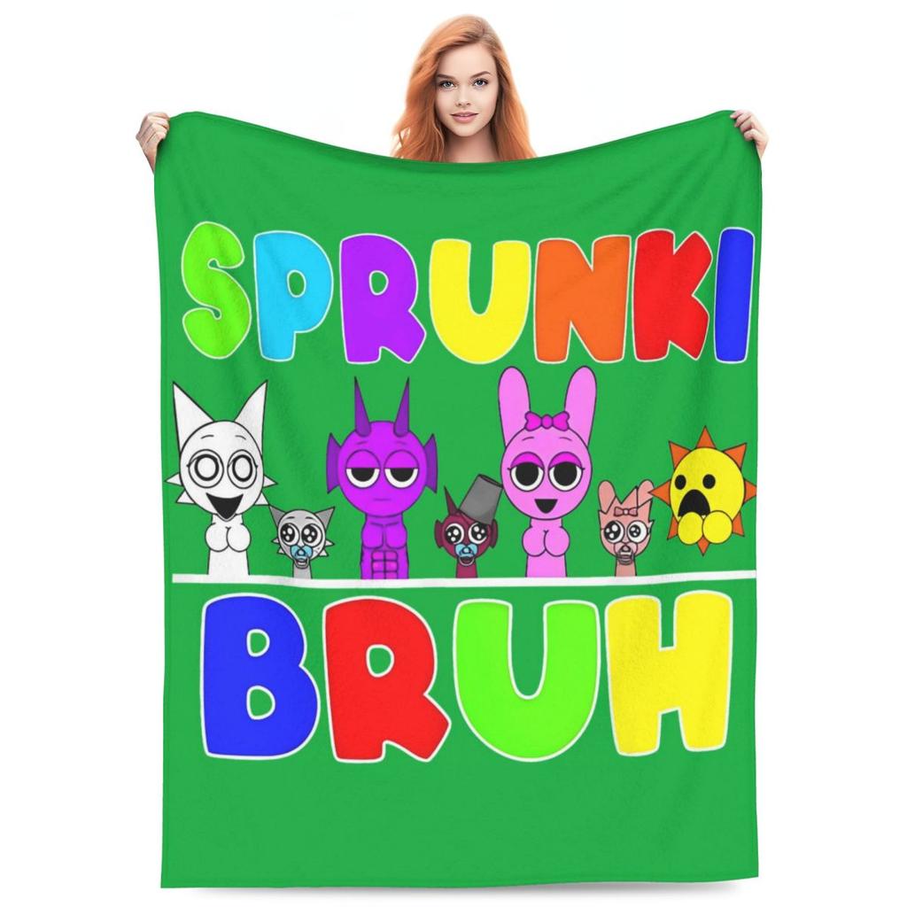 Sprunki Song Blanket Picnic Flannel Throw Blanket For Couch Bed Warm Soft Customized Quality Bedspread Gift Idea