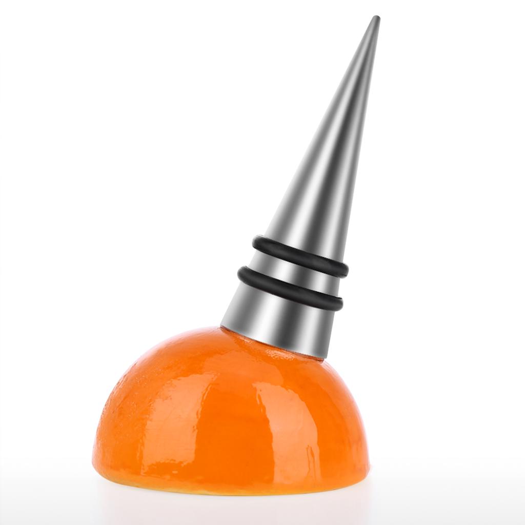 Tooarts Lemon Stopper Iron Wine Bottle Stopper Airtight Seal Decorative Lemon Cork Modern Wine