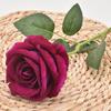 Single Velvet Strand Rose Simulation Flower Table Decor And Special Occasions