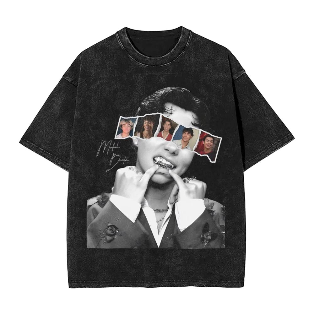 

Fashion Malachi Barton Retro Style TShirts for Men Crew Neck Pure Cotton Washed T Shirts Short Sleeves Tee Shirt Gift Clothing M
