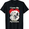 I Love My Great Pyrenees Puppy Dog T Shirt