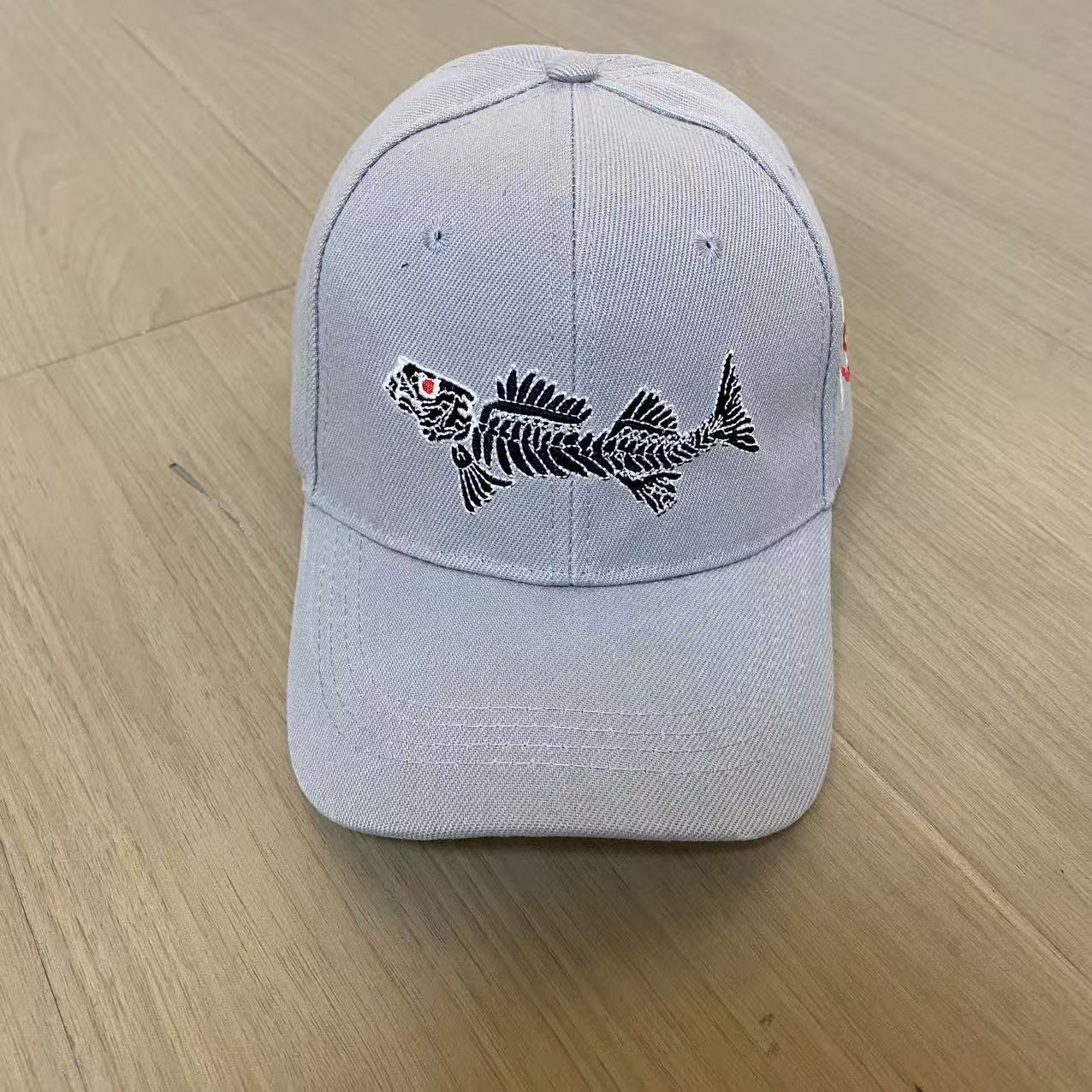 Men S Baseball Cap Cap Embroidery Shark Spring Summer Sun Hat Women белый