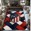 Atletico Madrid Theme rug Soft Crystal Velvet Area Rug Non-Slip Floor Carpet for Living Room Bedroom Nursery
