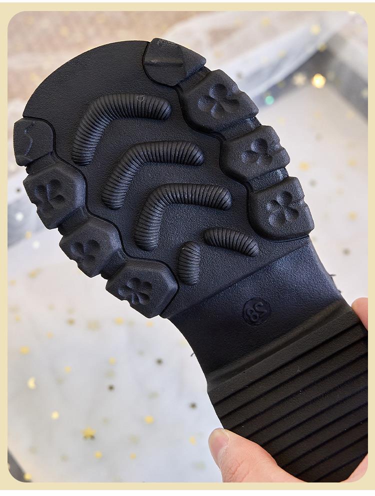 Girls' Leather Dance Shoes – Soft-Soled French Princess Style, British-Inspired for Children's Dance School