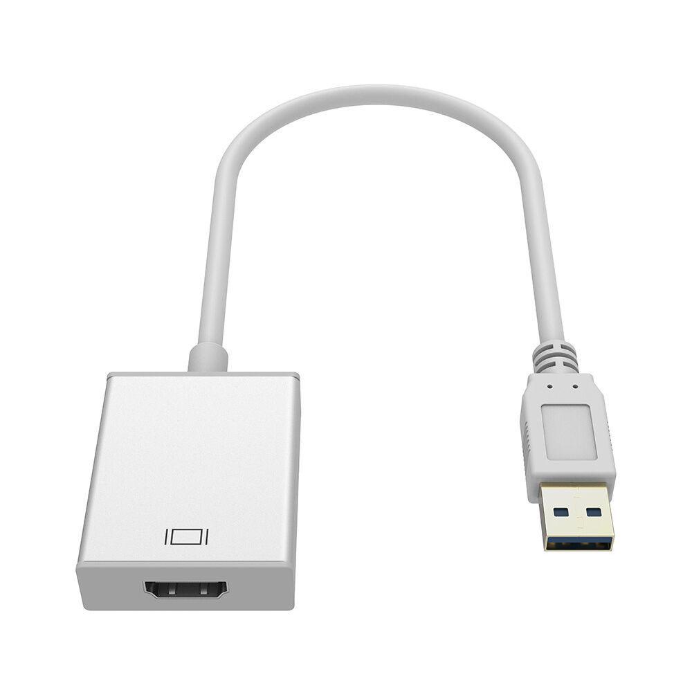 

Карта захвата видео с USB 3.0 на HDMI 4K, карта внешнего дисплея, карта захвата ноутбука, интерфейс USB с интерфейсом HDMI, преобразователь экранного дисплея белый