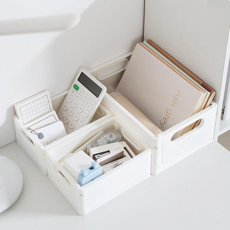 Dormitory Desktop Storage Box Book Snack Toy Storage Basket Simple And Foldable Storage Box Miscellaneous Items Storage Basket