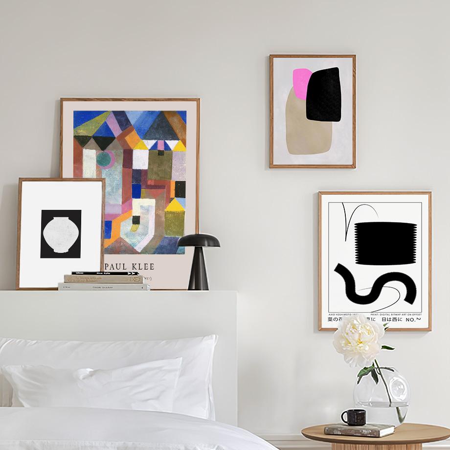 Abstract Matisse Beige Black Minimalist Wall Art Canvas Painting Nordic Posters And Prints Wall Pictures For Living Room Decor