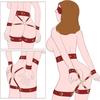 Sex Handcuff Thigh Cuff Waist Harness  Sextoy SM Slave Fetish Kits Hand Restraint Cuff Eyeblinder Adjust Hands Shackles Set