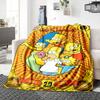 1Pc Simpsons Family Celebration Blanket Soft Throw Blanket For Home Bedroom Bed Sofa Travel Office Solid Christmas Blanket