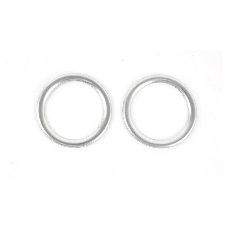 Stainless Steel Dashboard Air Conditioning Outlet Rings Decoration Cover Trim For Mercedes Benz C Class W204 2007-2014 Styling