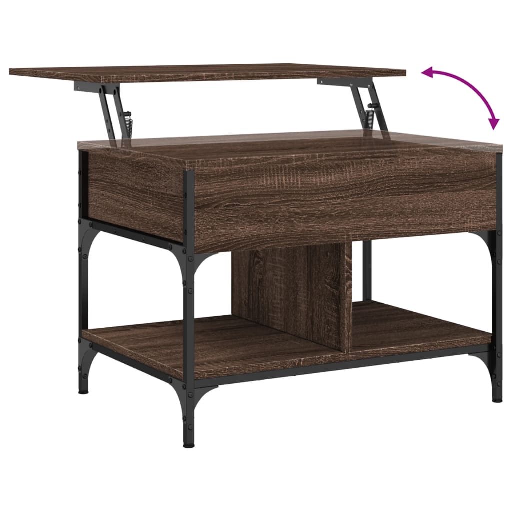 Coffee Table, Brown Oak, 70x50x50 Cm