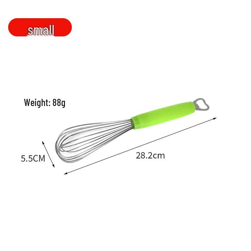 Edelstahl Schneebesen mit Flaschenöffner