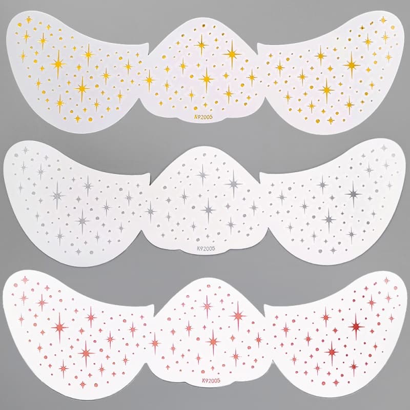 2Pcs Gliding Facial Stickers Anti-Sweat Simulation Freckle Makeup Tattoo Sticker