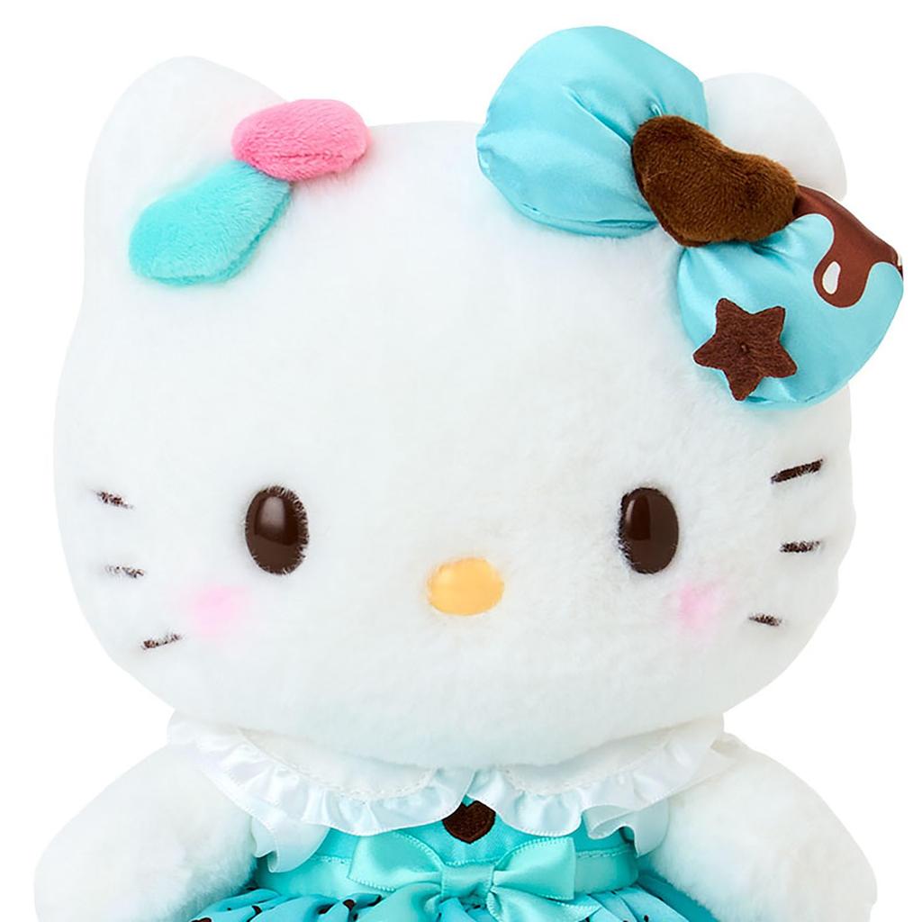 Sanrio Plush Toy Hello Kitty Polyester Ages 3 and Up 060887 (Chocolate Mint)