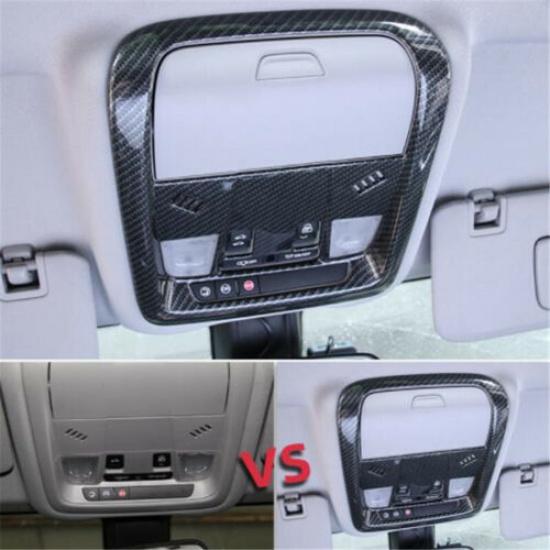 Carbon Fiber Front Reading Lamp Light Cover Trim For Chevrolet Equinox 2017-2021