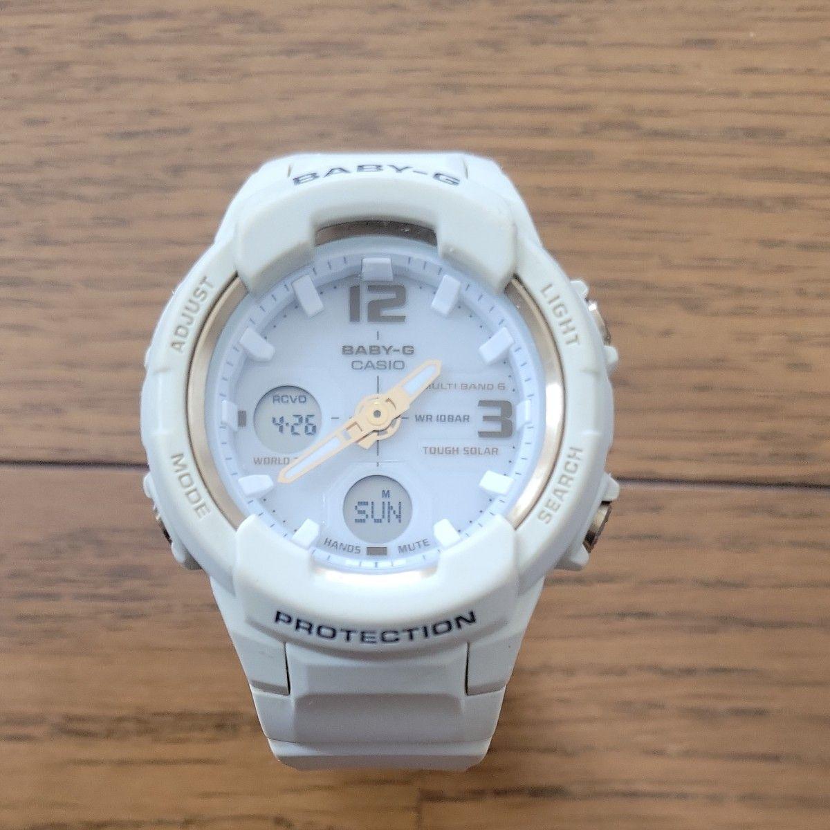 CASIO Baby-G BGA-2300G MULTI BAND 6 Radio Tough Solar White/Gold Watch