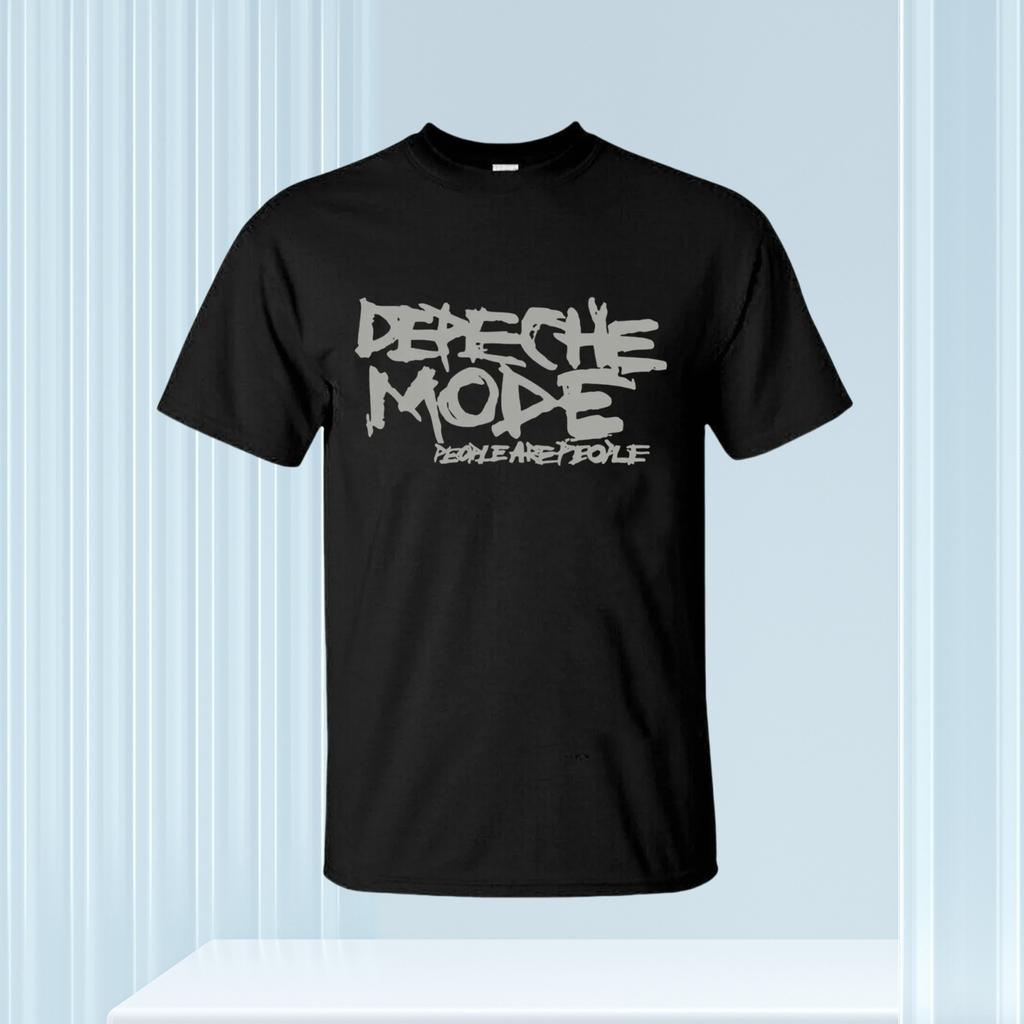 2025 Fantastici T-shirt Uomo Rosa Nero Di Depeche Mode Maglietta Casual Oversize T-shirt A Doppia Faccia Magliette Maschili Grafica