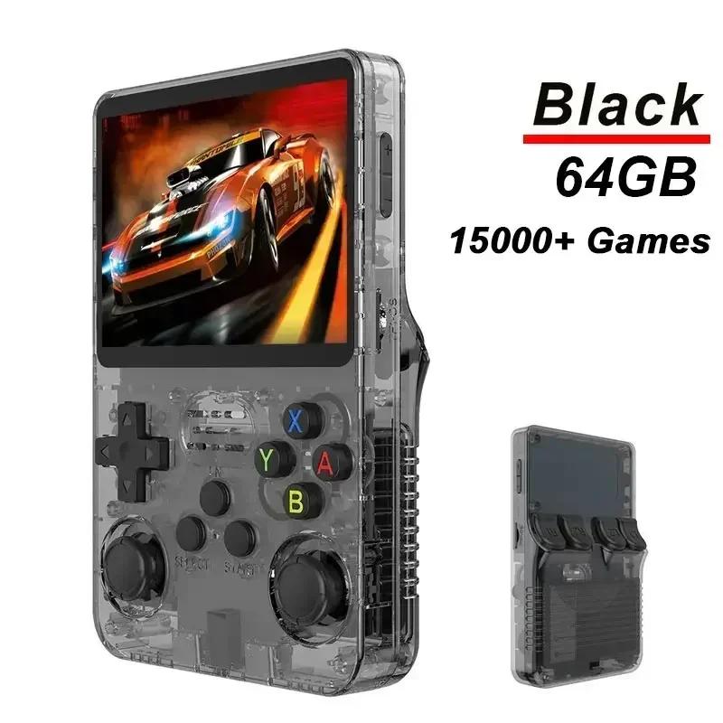 R36S Handheld-Spielekonsole, 3,5-Zoll-IPS-Bildschirm, 128 GB, 20.000 klassische Retro-Spielekonsolen, Linux-System, tragbarer Taschen-Videospiel-Player