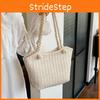 Stylish Vintage Woven Tote Bag For Women Perfect For Outdoor Beach Vacations