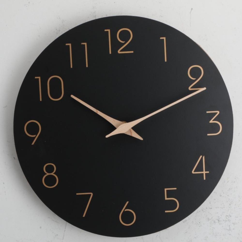 Non Ticking Wall Clock Minimalist Style Digital Clock Creative Silent Clock Office Use