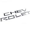 US Flag Raised Tailgate Letters Black For Silverado 1500 2500HD Emblem -2025