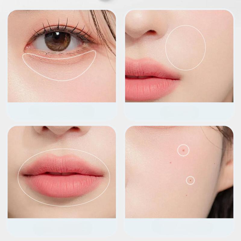 6PCS Makeup Brush Eye Shadow Lip Brush Foundation Make-up Brush Concealer Blade Brush Nose Shado/ Stipple Brush Detail Brush Set