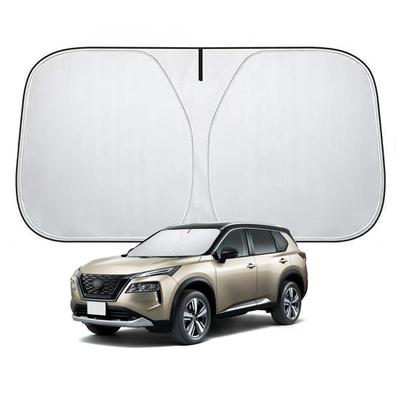 Čelné sklo Nissan kompatibilné s T33 2022, odolné voči vysokej teplote a UV žiareniu, s úložnou taškou, Clona na čelné sklo pre X-Trail, Séria/SNT33 (Júl - Súčasnosť), 5-vrstvový