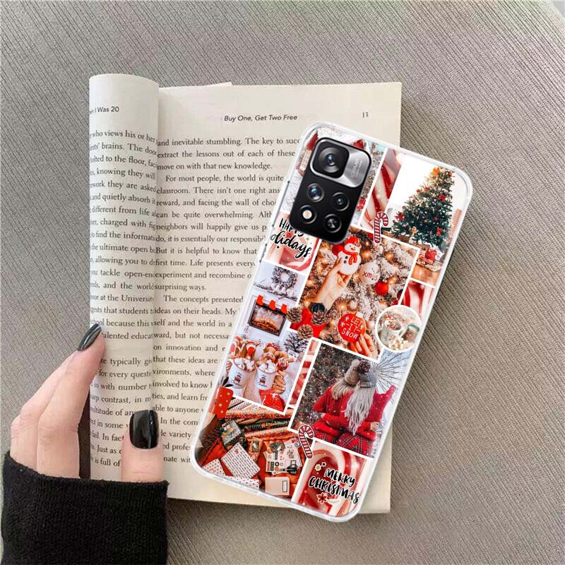 Winter Coffee Christmas Phone Case For Xiaomi Redmi Note 14 Pro 12 Plus 12S 10 11 Pro 4G 5G 9T 9S 8T 10S 11T 11S 11E 9 8 Coque F