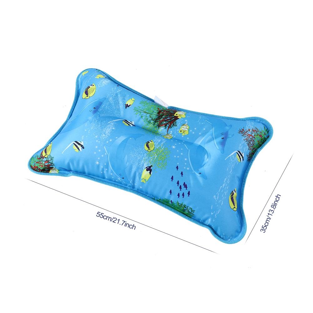 Children Adult Ice Pillow Cooling Cushion Water Pillow for Home Travel (48*30cm Snowflake)