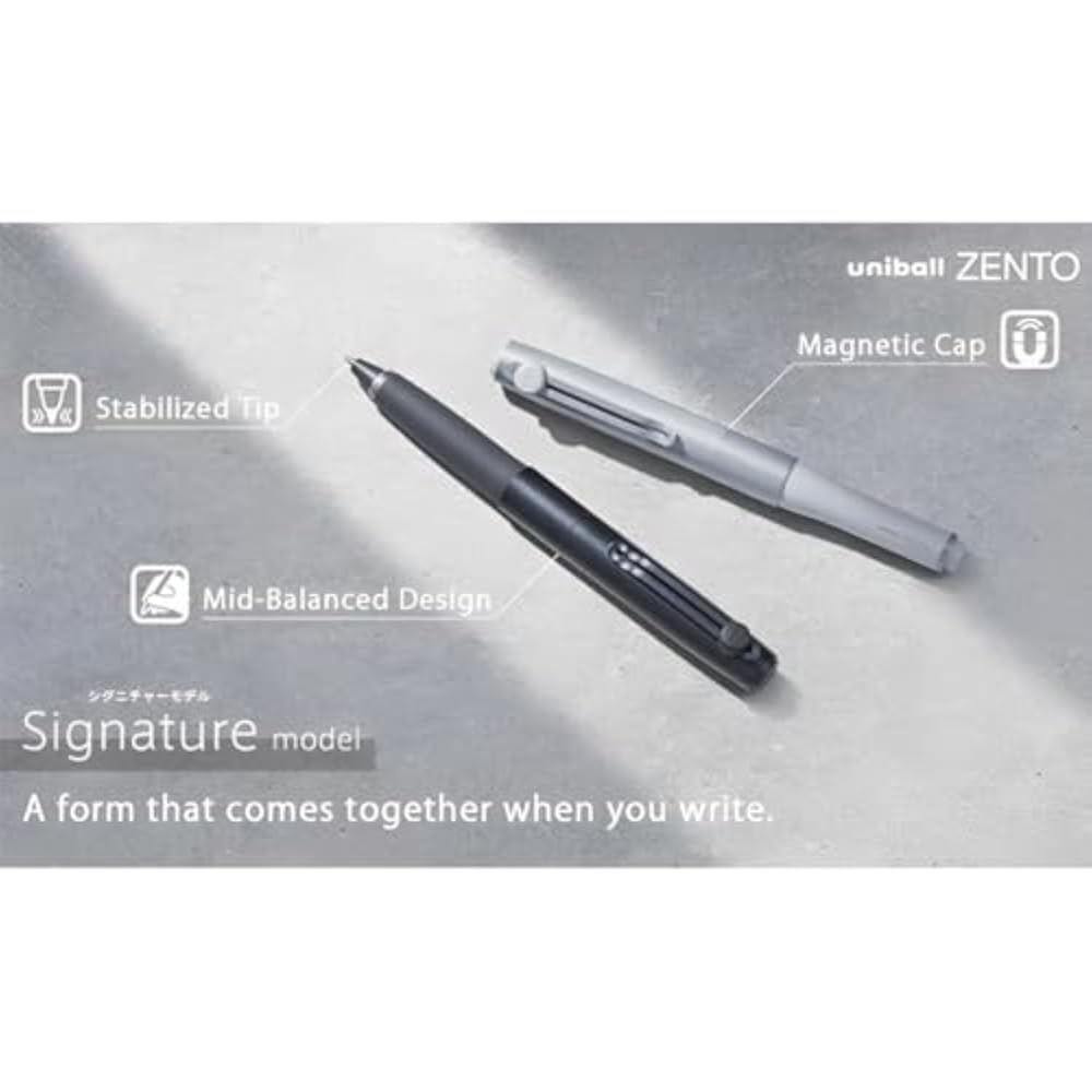 Uniball Zento/Uniball Zent Signature Model 0.5mm [Metallic Black]