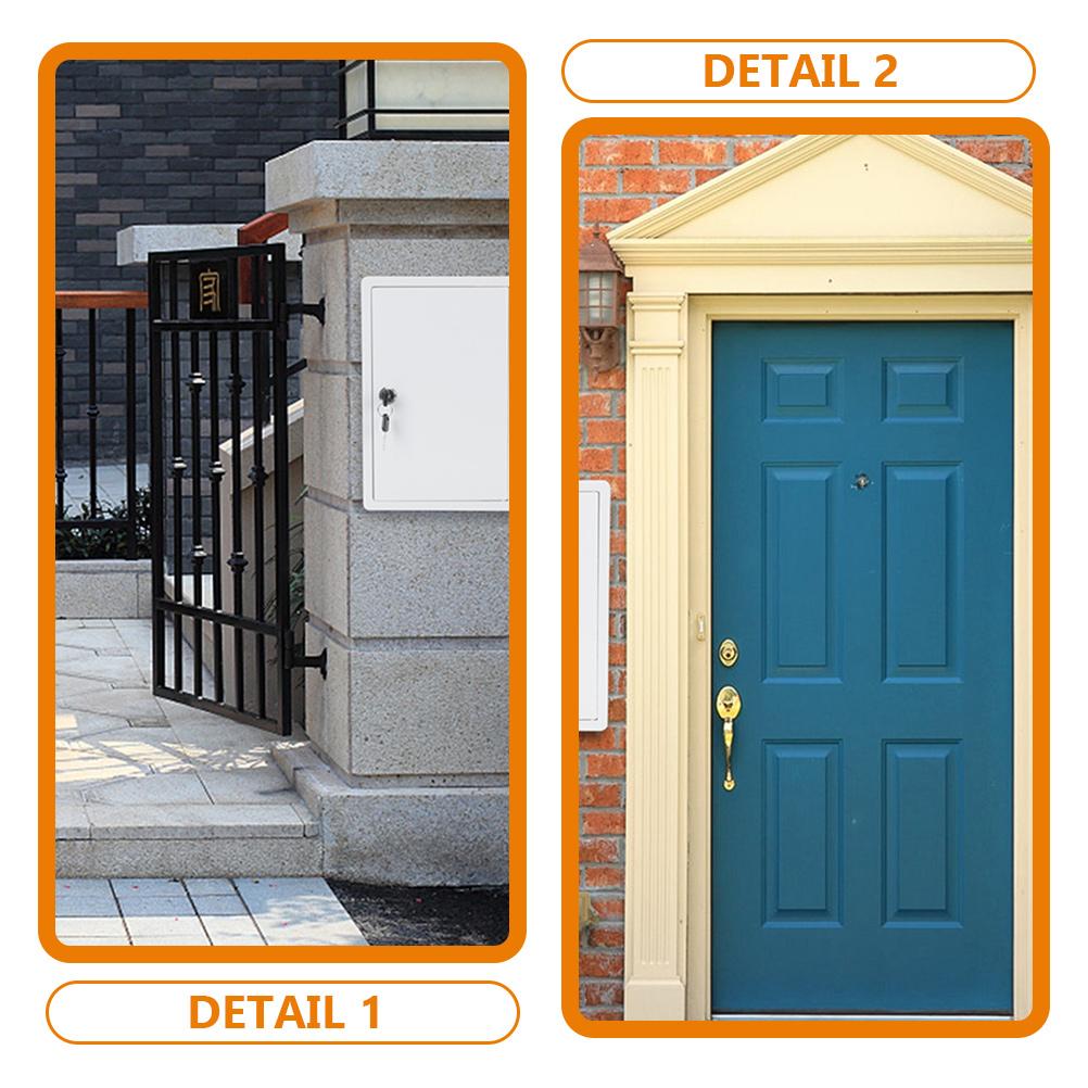 Kunststoff Milchkasten abschließbar Milchbox Wandmontage Milch Einwurfbox Hängebox für Zuhause Wandmontage Milchkasten