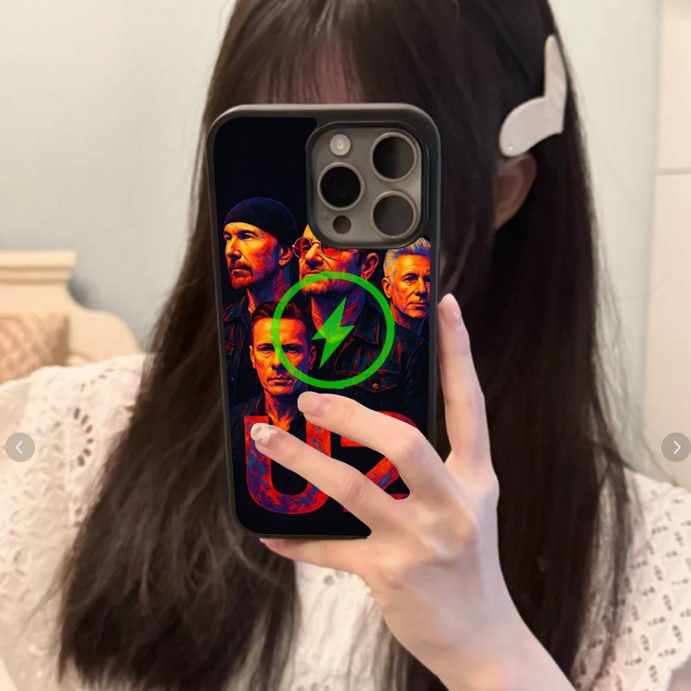 1pc Famous U-U2 Rock Band For Magsafe Magnetic Phone Case For IPhone 17 16 Pro Max 15 Plus 14 13 12 11 Cover
