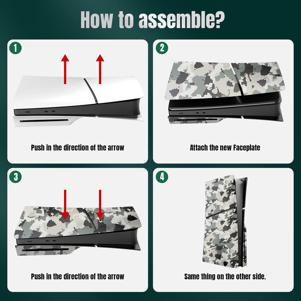 Σκληρό Πλαστικό Μπροστινό Κάλυμμα για PS5 Slim Έκδοση Δίσκου Προστατευτικό Κάλυμμα Αντιχαρακτικό Κονσόλα Θήκη Ανθεκτική στη Σκόνη Αντικαταστάσιμο Κέλυφος