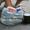Universal Eco-Friendly Transparent Folding Car Bucket - Available in 3L, 5L, 8L, 10L, and 15L Sizes for Outdoor Use