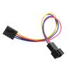 Power Cables & Connectors 5Pin Female To 4Pin Male Cooling Fan Connector Adapter Converter Extension Cable Wire Cord For Dell Pc Laptop