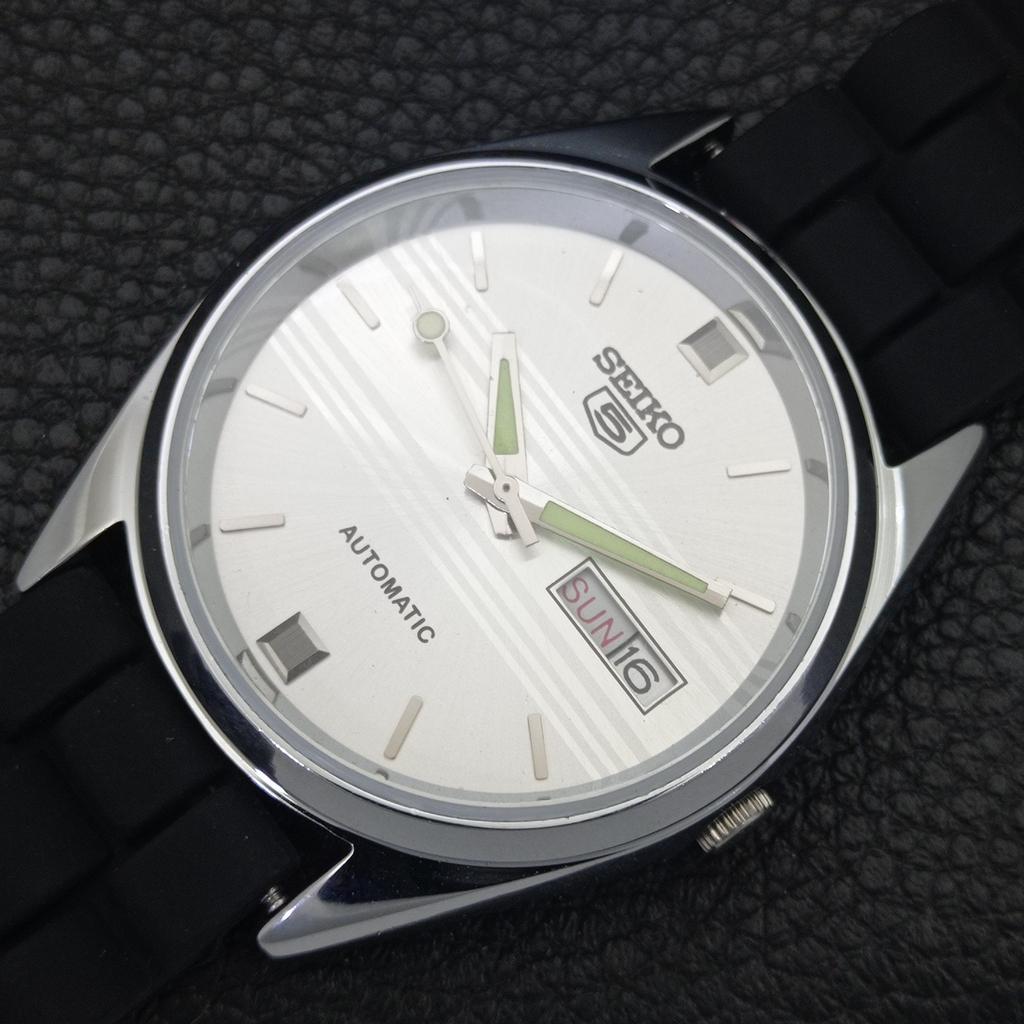 REFURBISHED SEIKO AUTOMATIC 6309A JAPAN MENS VINTAGE SILVER DIAL WATCH a701700-5 R206c-a701700