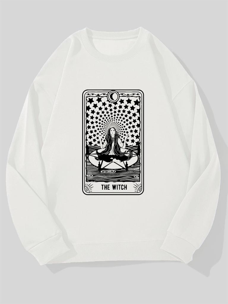 Men's Letter Design Casual Loose-Fit Round Neck Sweatshirt-Solid Color Sweater, Comfortable Pullover for Casual Attire, Versatile Neutral Style