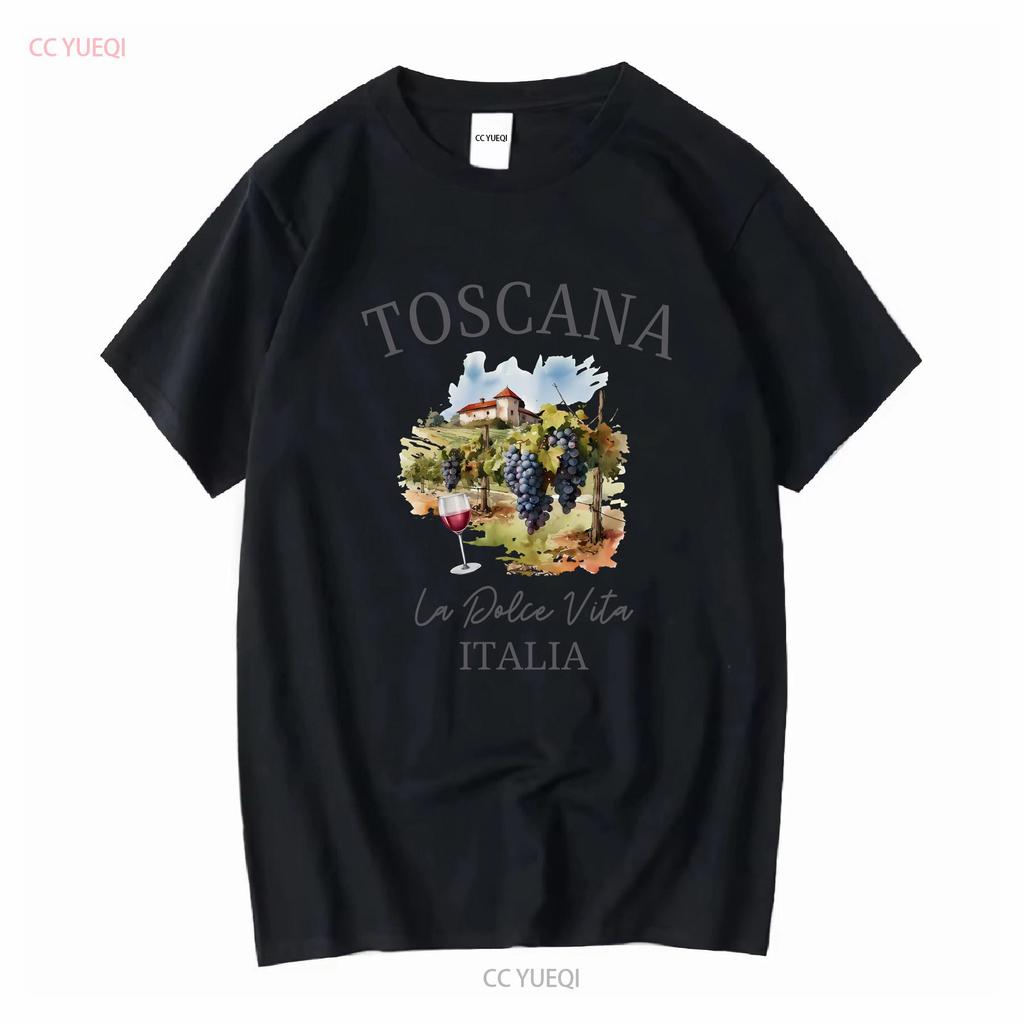 Toscana T Shirt Tuscany Italian Vineyards Souvenir Trip Firenze Siena Florence Vacation long or short sleeves vintage Washed
