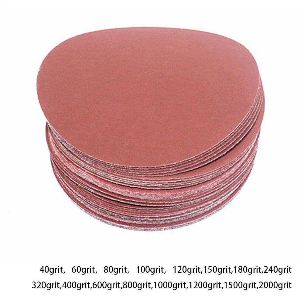 10pcs Sandpaper 5inch/125mm 40-2000Grit Disk Sand Sheets Sandpaper Polishing
