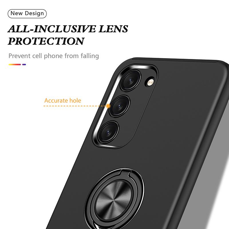 Samsung S23 Plus Car Mount Case: Magnetic, Anti-fall, Full Coverage with Hidden Ring Holder