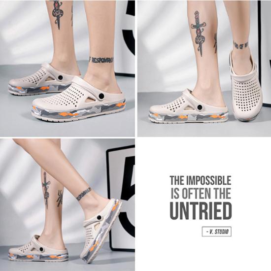 One Shoe Two Wears, Seaside Breathable Fashion Beach Shoes, Summer Men's Sandals, Wear Resistant, Non Slip, Soft Soles