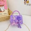 Frozen Bow Girl Messenger Bag Wind Chain Beaded Portable Tassel Shoulder Bag