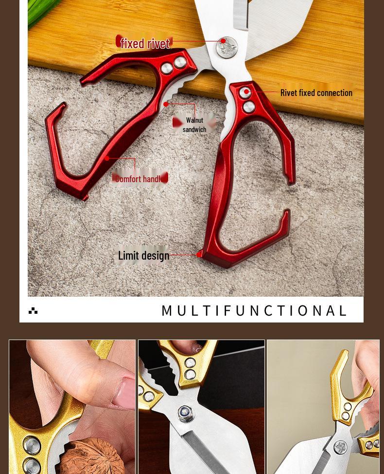 New Hot-Selling Multi-Functional Chicken Bone Scissors with German Diamond Cutter Head for Enhanced Kitchen Use