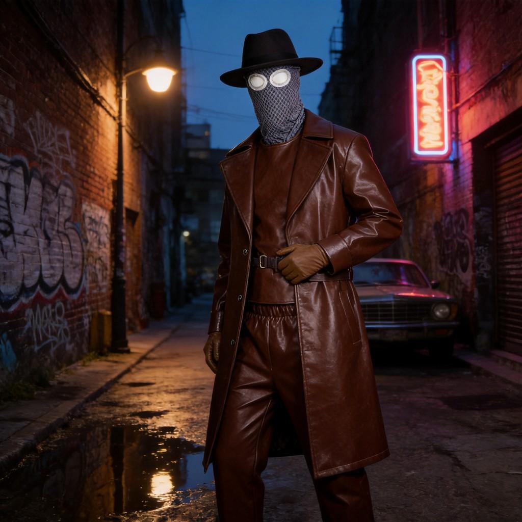 Spider Man Noir Cosplay Costume With Hood For Anime Fans