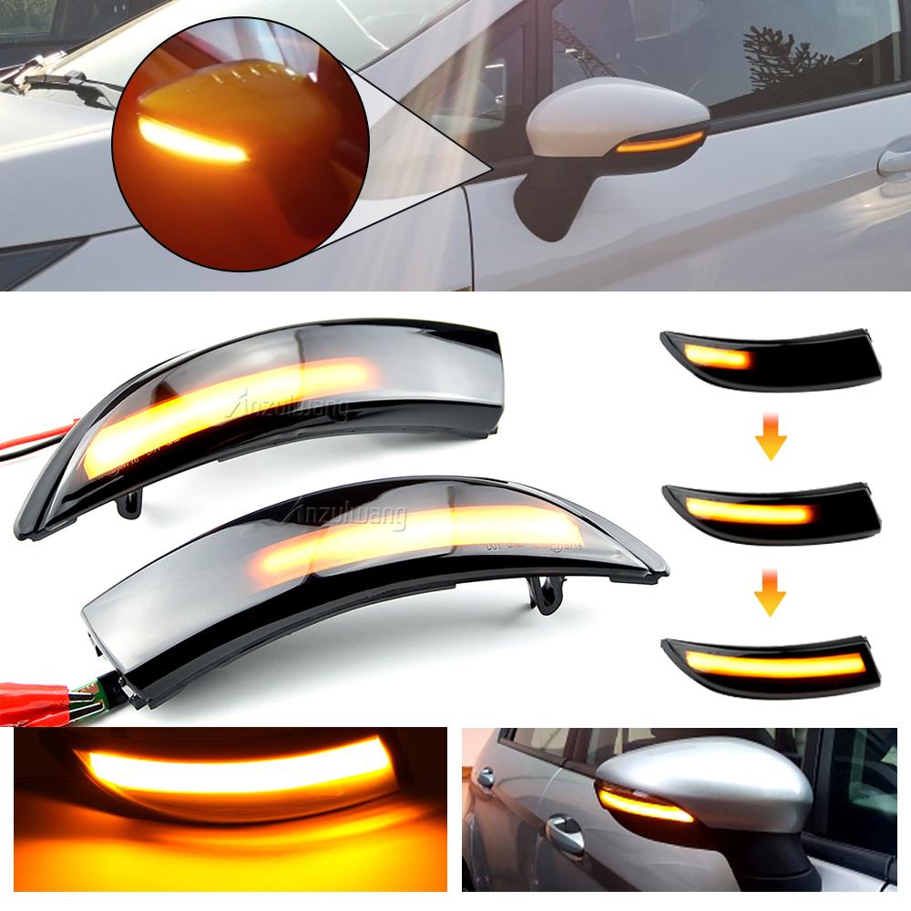 

Для Ford Fiesta Mk7 2008-2017, для Ford B-Max 2008-2017, динамический указатель поворота, светодиодное боковое зеркало заднего вида, последовательное синий