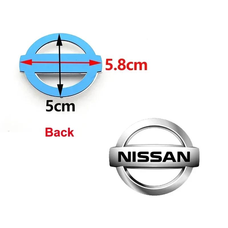 New Car Front Rear Logo Silver Emblem Nissan Qashqai X-Trail Kicks Juke Leaf Micra Patrol Maxima Murano Altima Teana Versa L