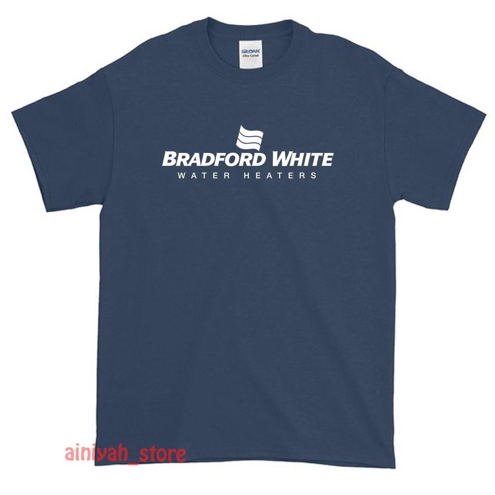 

New Bradford White water heaters Logo Men s Funny T shirt USA Size S-XXL S