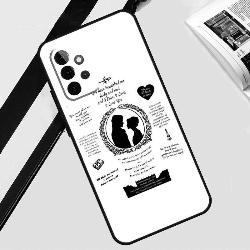 Pride And Prejudice Jane Austen Case For Samsung Galaxy A06 A56 A36 A26 A16 A54 A34 A14 A12 A22 A32 A52 A13 A53 A15 A35 A55